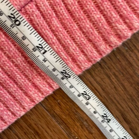 Appleseeds cotton coral zip front sweater size petite large - Picture 8 of 9